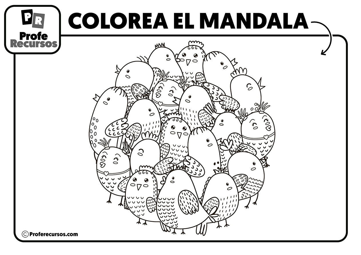 Mandalas infantiles para niños pequeños