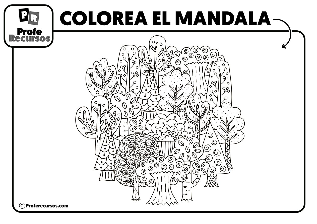 Mandalas de dibujos para niños