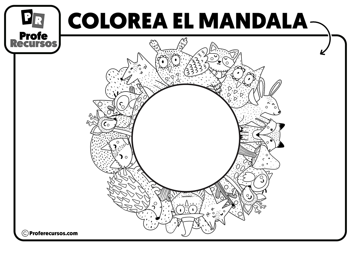 Mandalas para colorear para niños