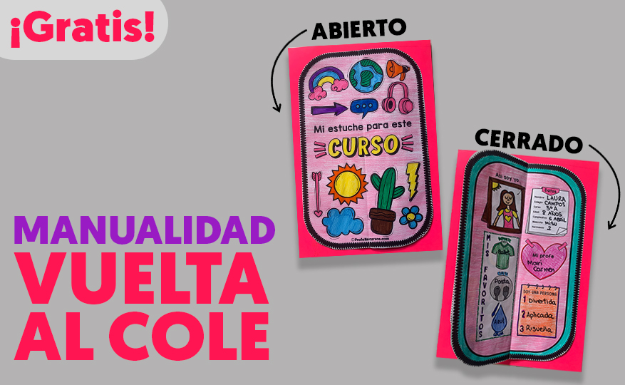 Manualidad vuelta al cole para niños