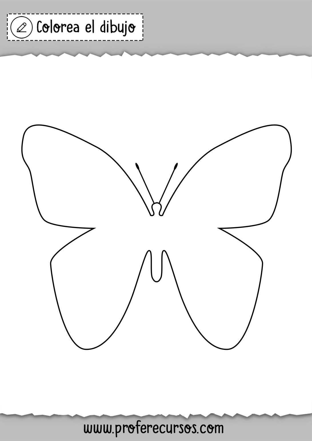 Mariposa Coloreable
