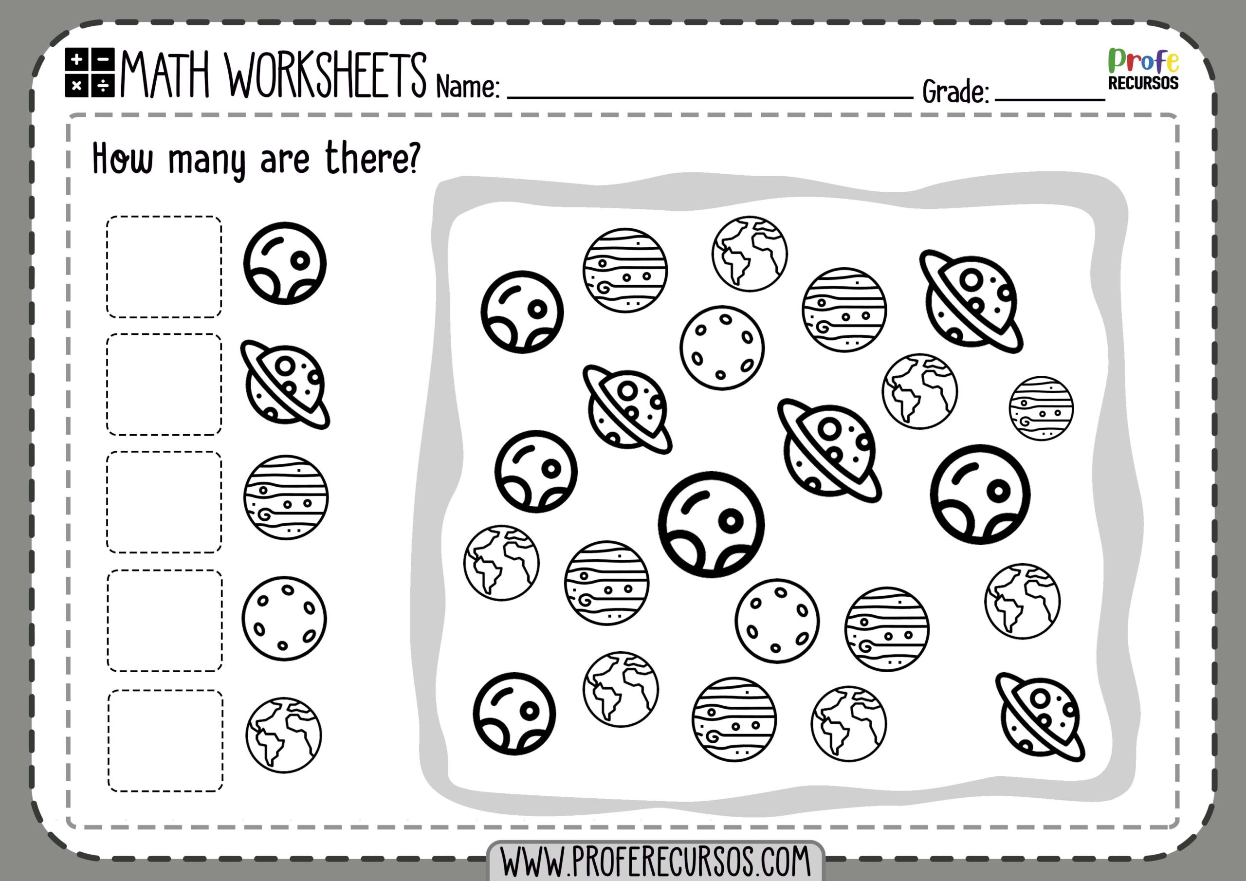 Math Counting Worksheets
