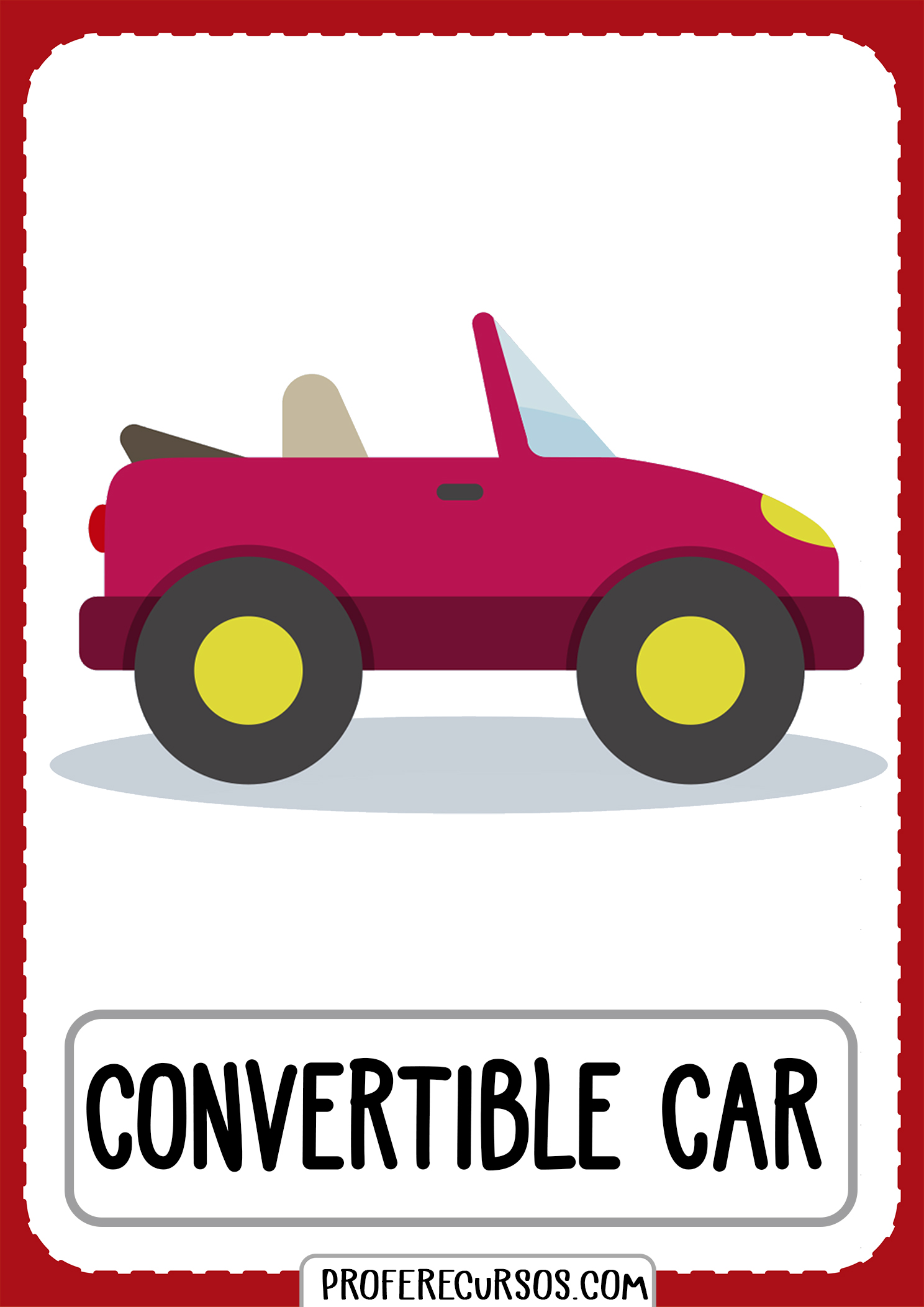 Means-of-transport-vocabulary-convertible-car