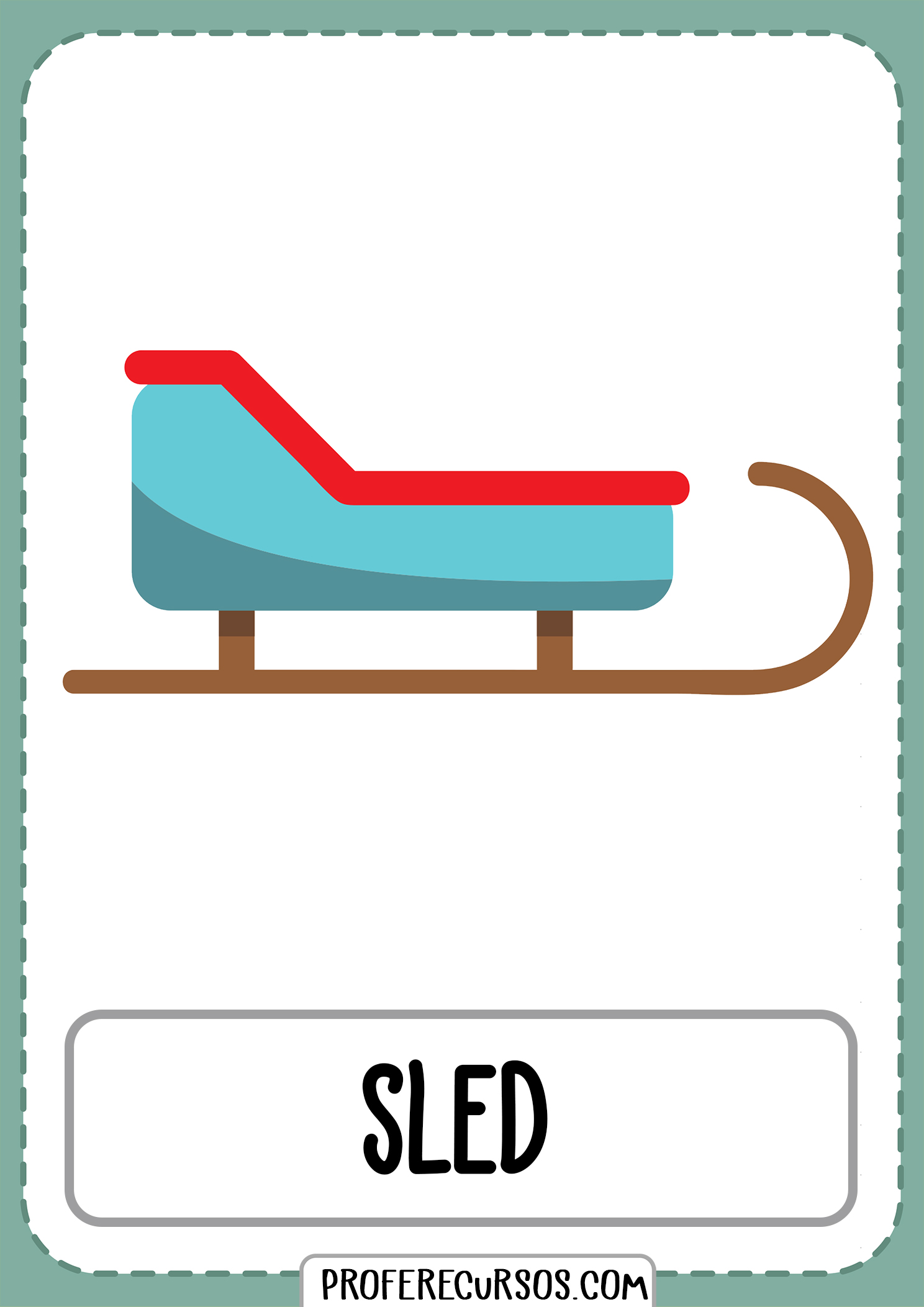 Means-of-transport-vocabulary-sled