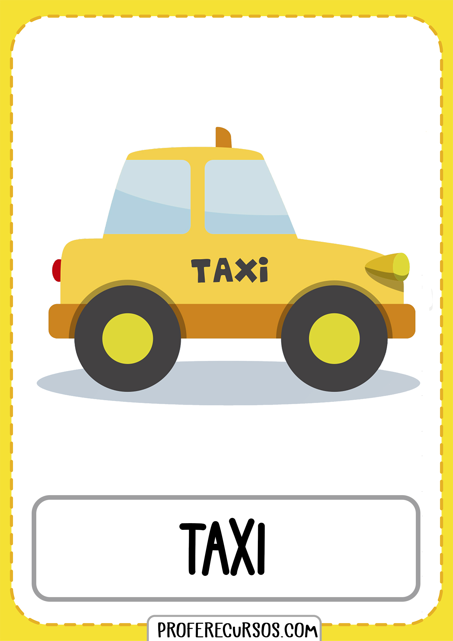 Means-of-transport-vocabulary-taxi