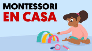 Vector montessori room, elementary school background