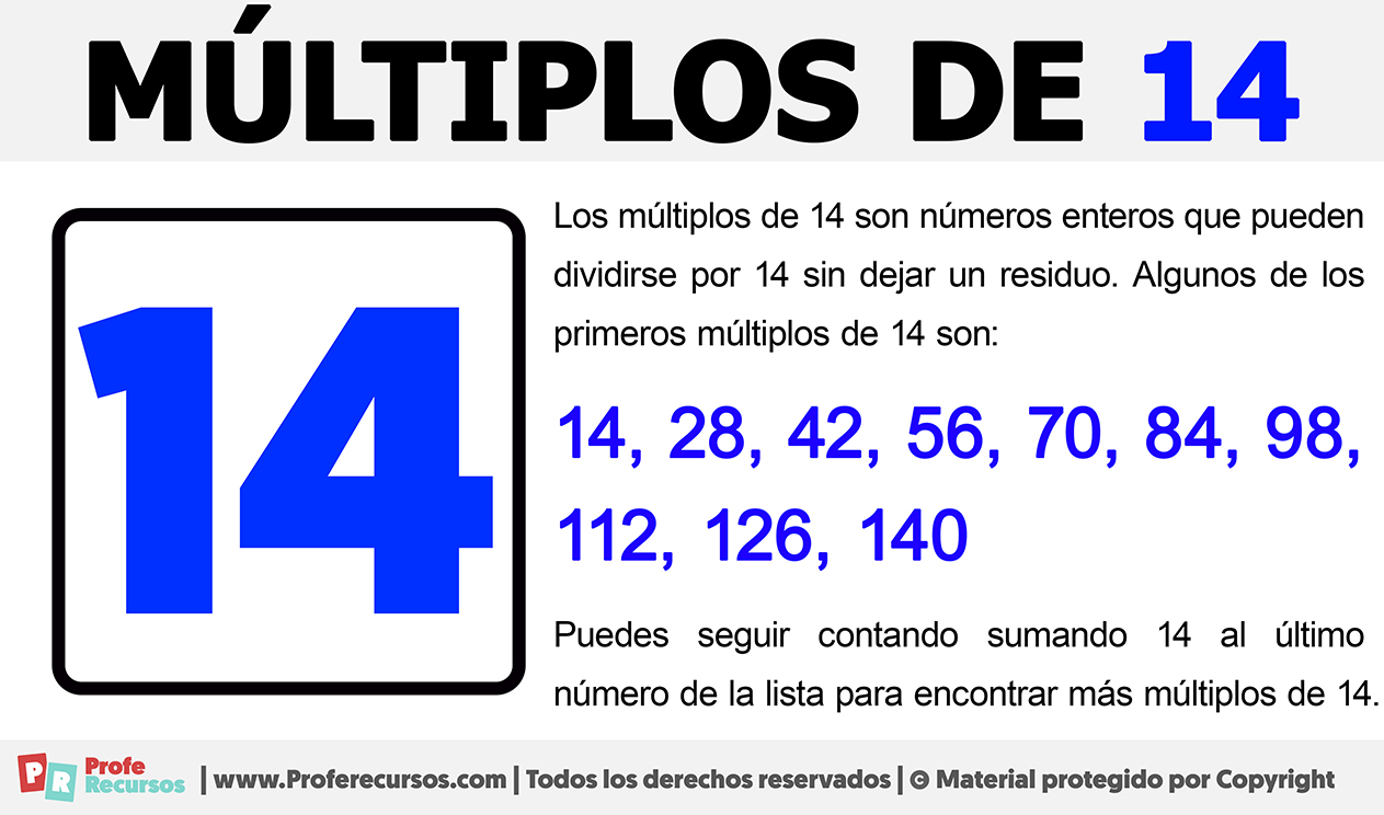 Multiplos de 14