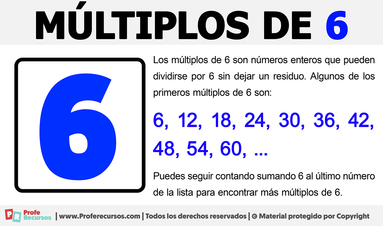 Multiplos de 6