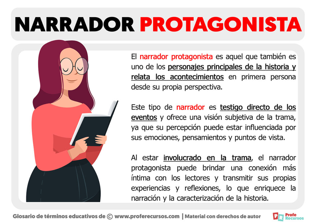Qué es el Narrador Protagonista