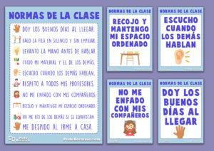 Normas de clase para niños de primaria