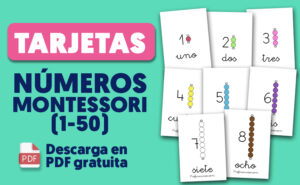 Numeros montessori con perlas