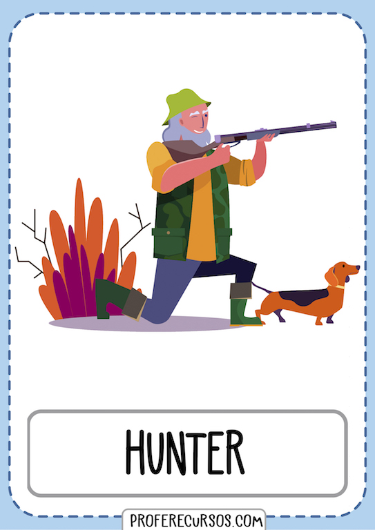 Occupations Vocabulary Flashcards Hunter