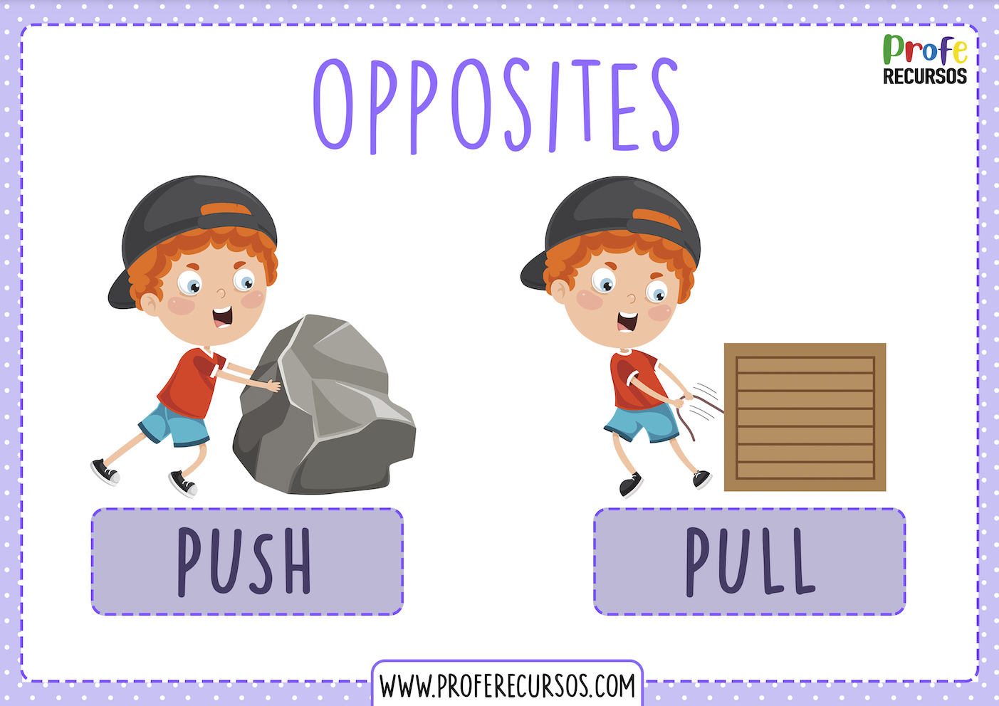 Opposites for grade 2