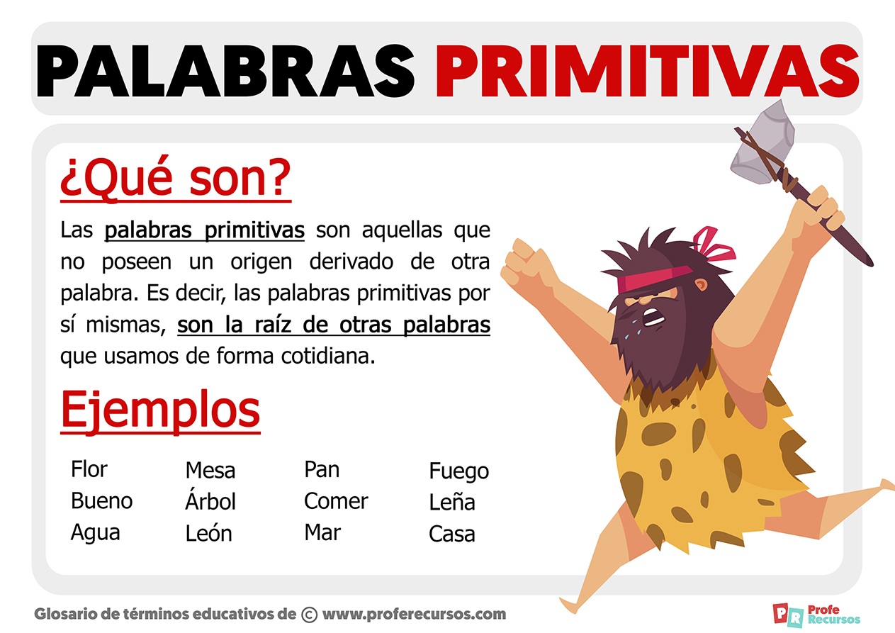 ¿Qué palabras primitivas