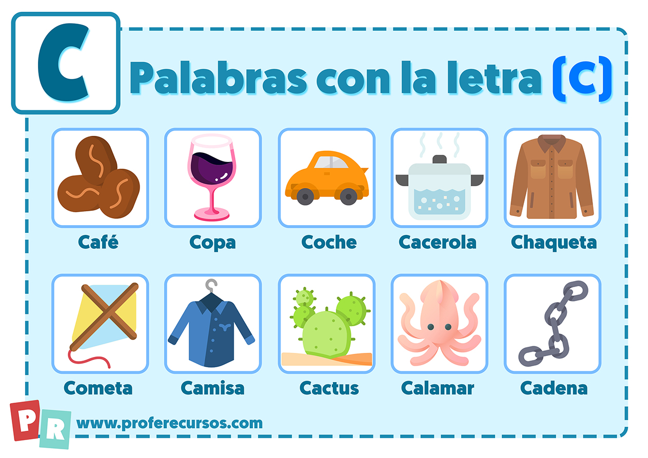 Palabras con C | Que empiezan por la letra C para Niños