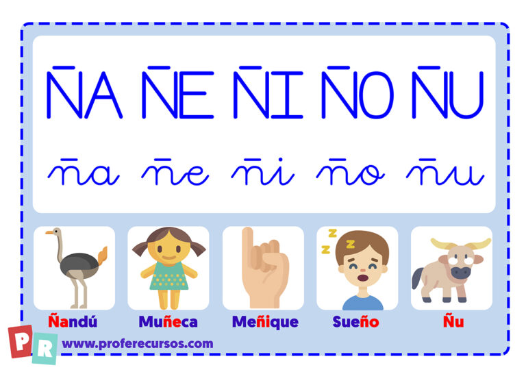 Parole Con Na Ne Ni No Nu Palabras con Ña Ñe Ñi Ño Ñu