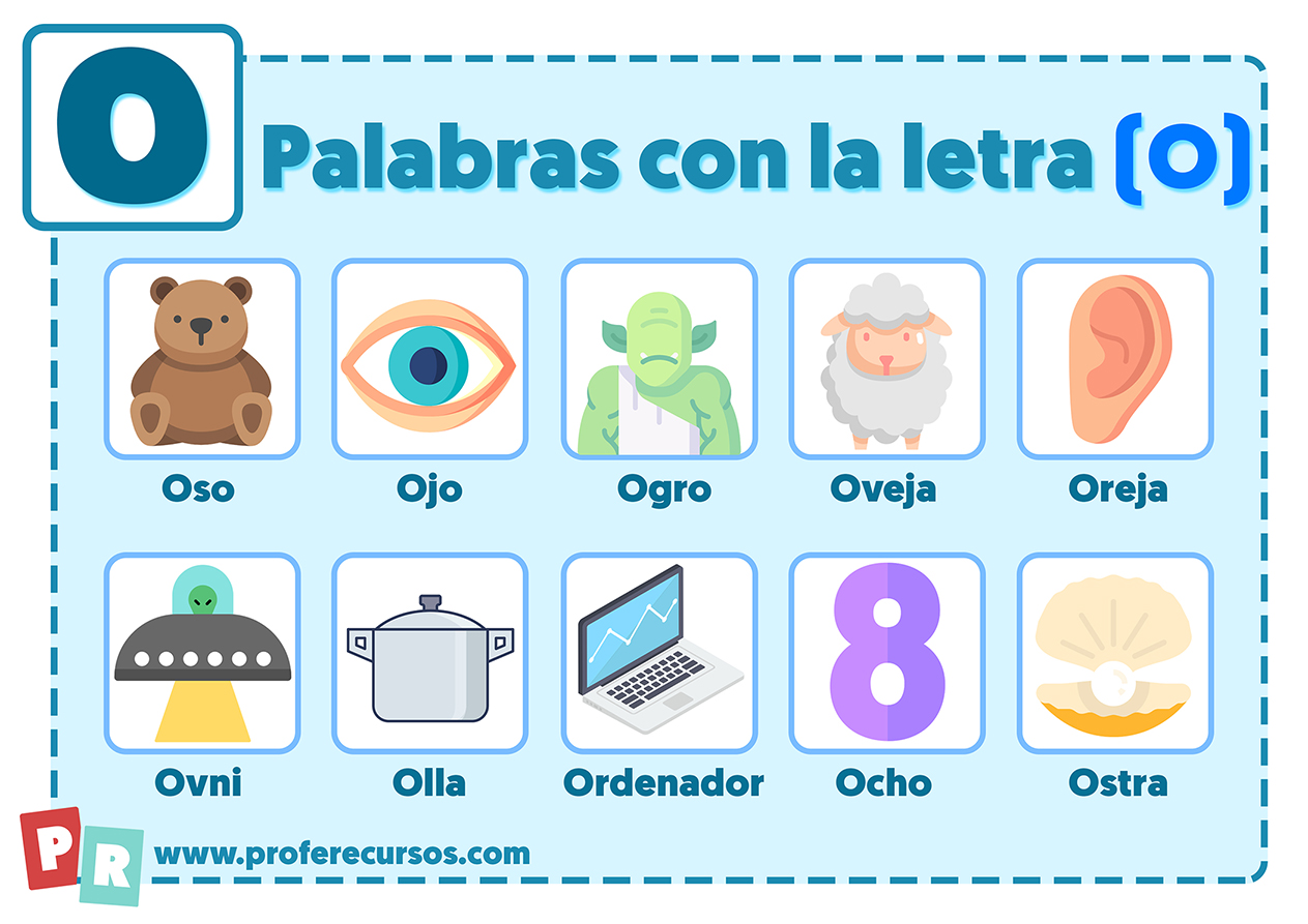 Palabras con o para niños