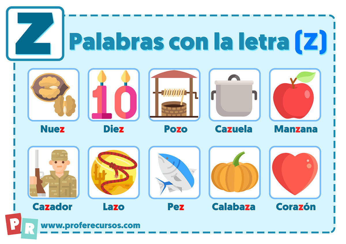 Palabras Con La Letra Z En Español Para Niños