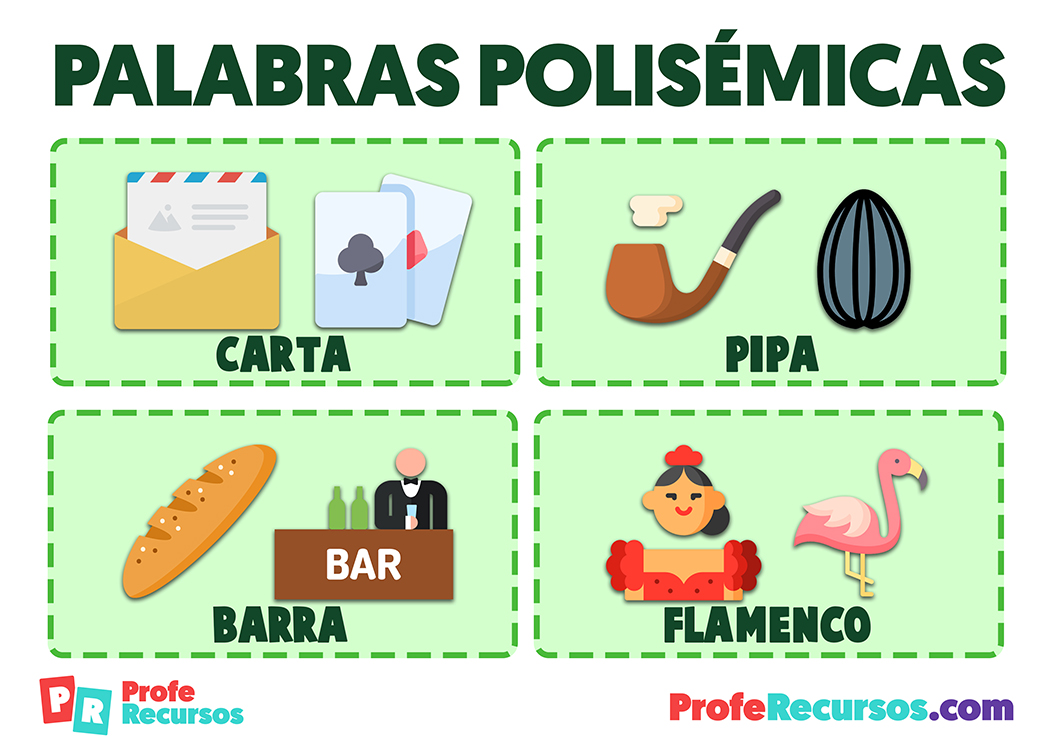 Palabras polisemicas para niños