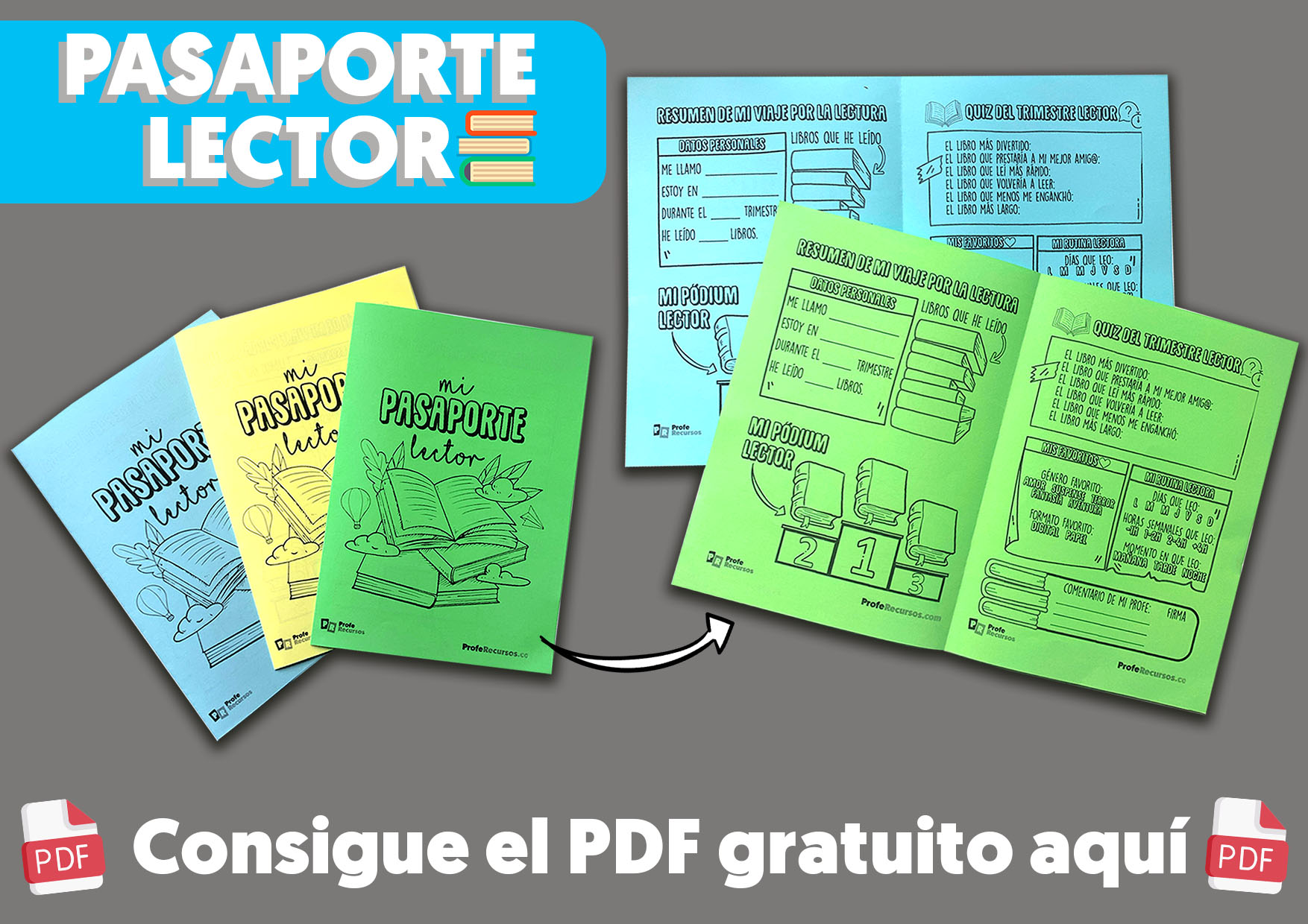 Pasaporte lector para niños