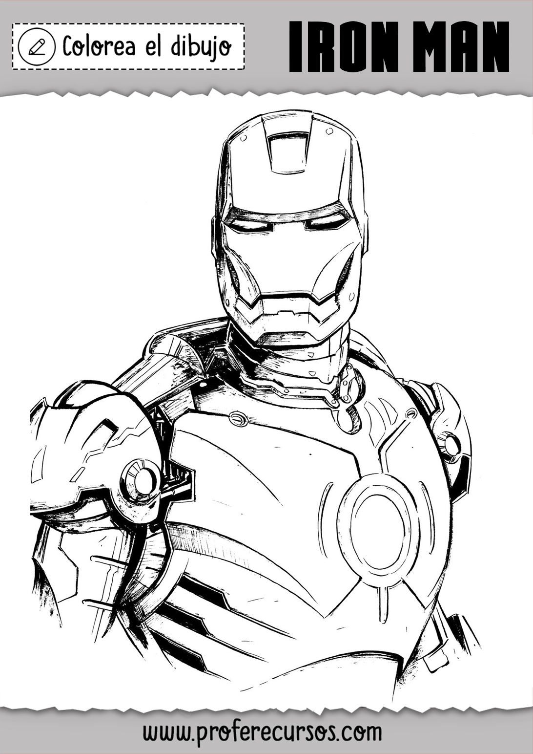 Pintar Dibujos de Iron Man