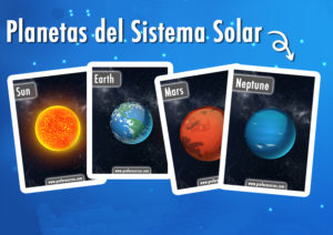 Vocabulary Flashcards (Los planetas EN INGLÉS)