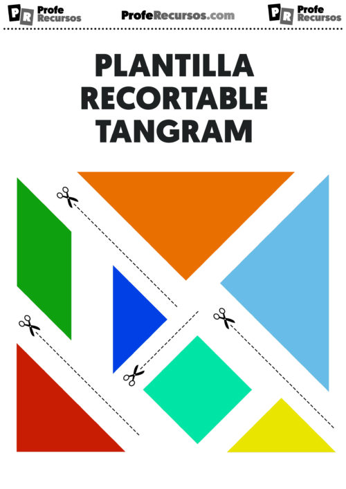 Tangram para Niños | Plantilla Recortable + 100 Fichas