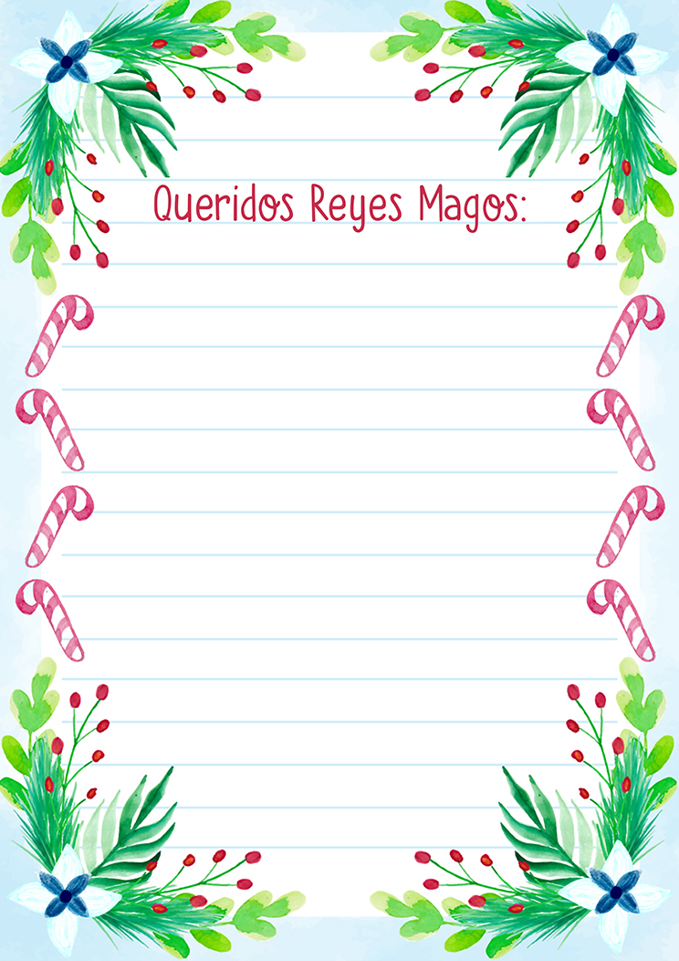 Plantilla carta de reyes magos