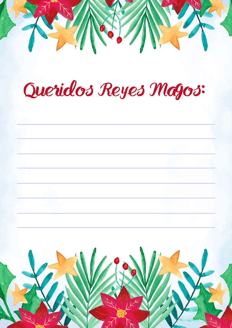 Plantilla carta reyes magos