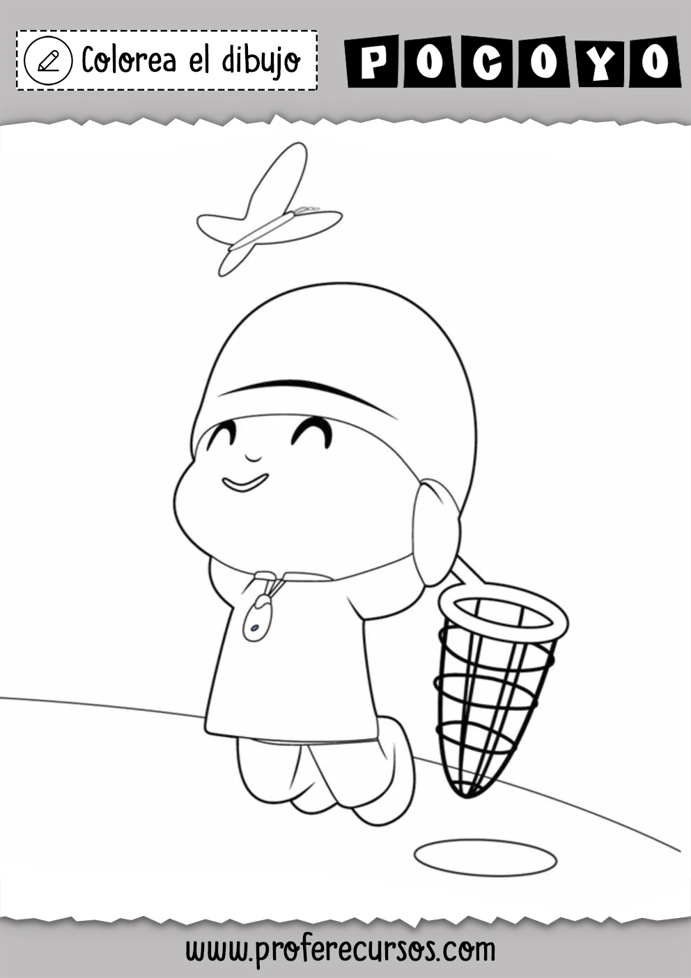 Pocoyo Dibujos para Colorear