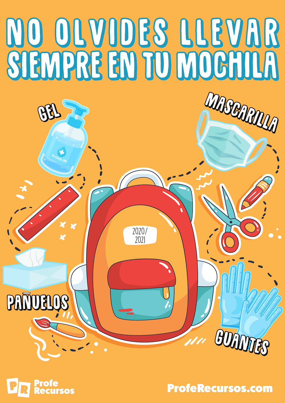 Poster para decorar tu aula covid