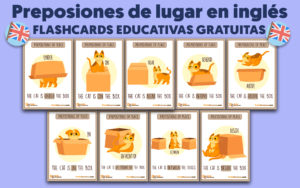 Preposiciones de lugar en ingles para niños