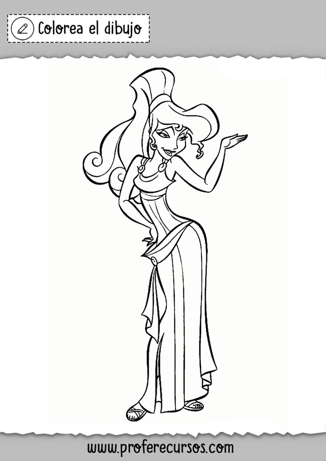 Dibujos de las Princesas de Disney para Colorear
