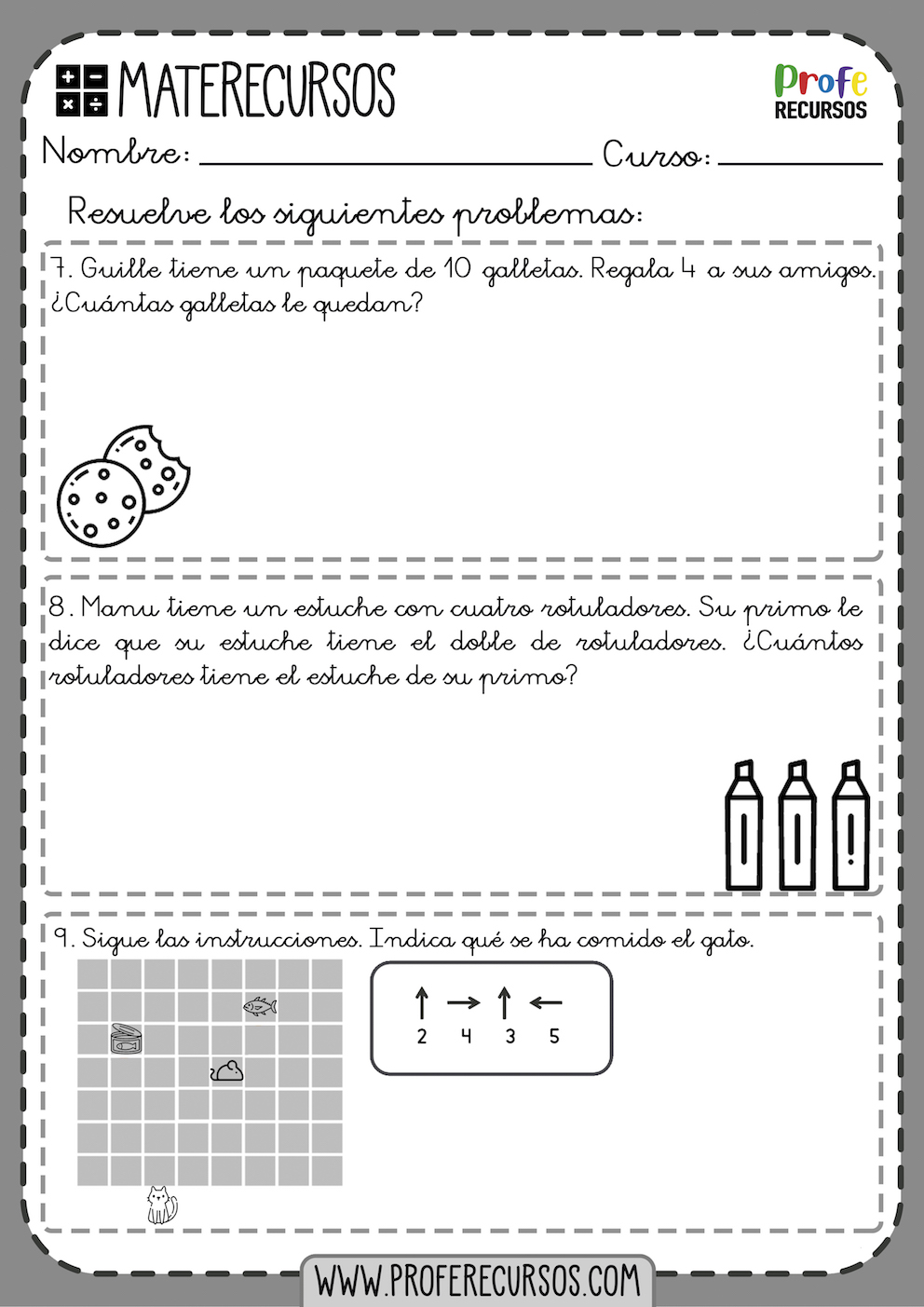 Problemas Matematicos Primero