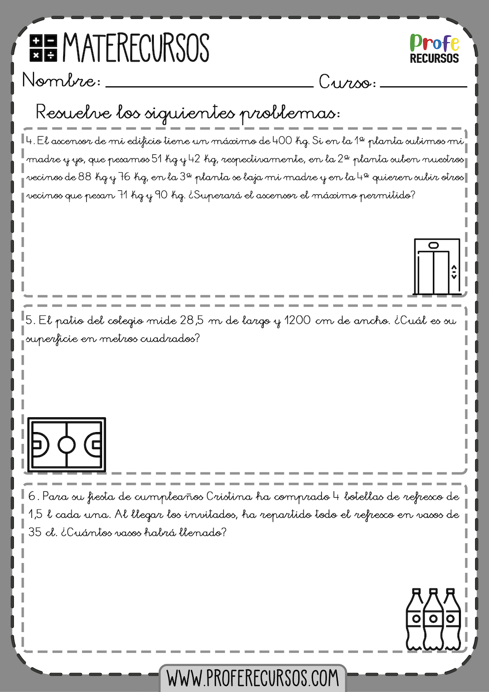 Problemas de mates 5º Primaria