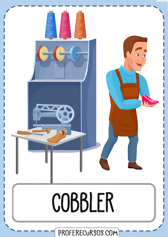 Professions Jobs Vocabulary Cobbler