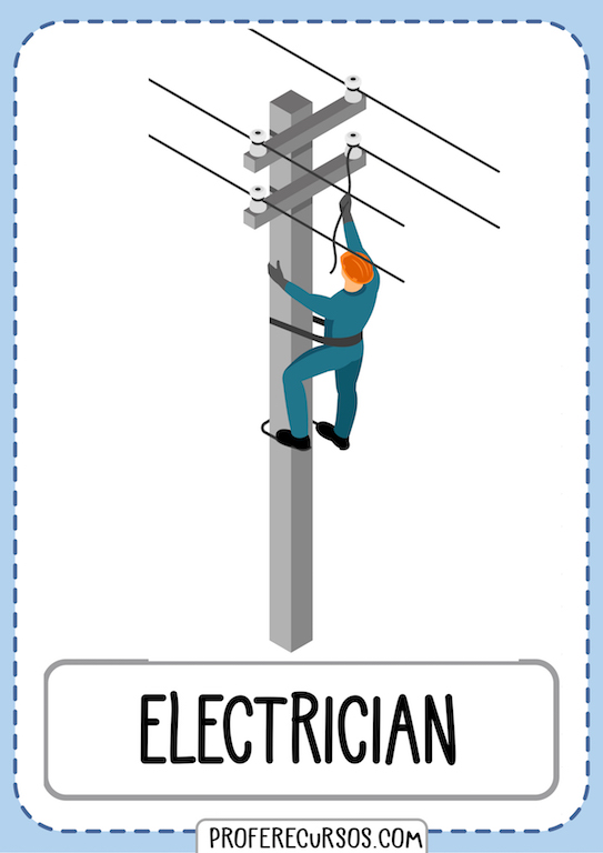 Professions Vocabulary Electrician
