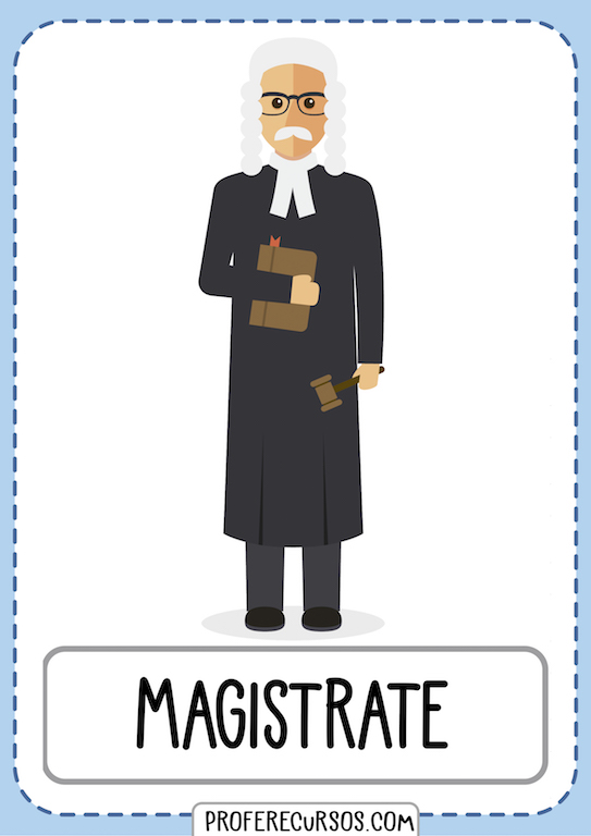Professions Vocabulary Flashcards Magistrate