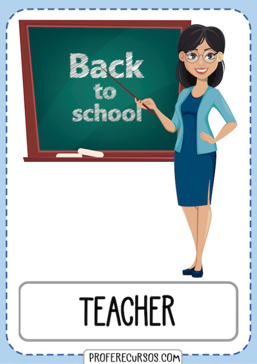 Professions Vocabulary Flashcards Teacher professions-vocabulary-flashcards-teacher