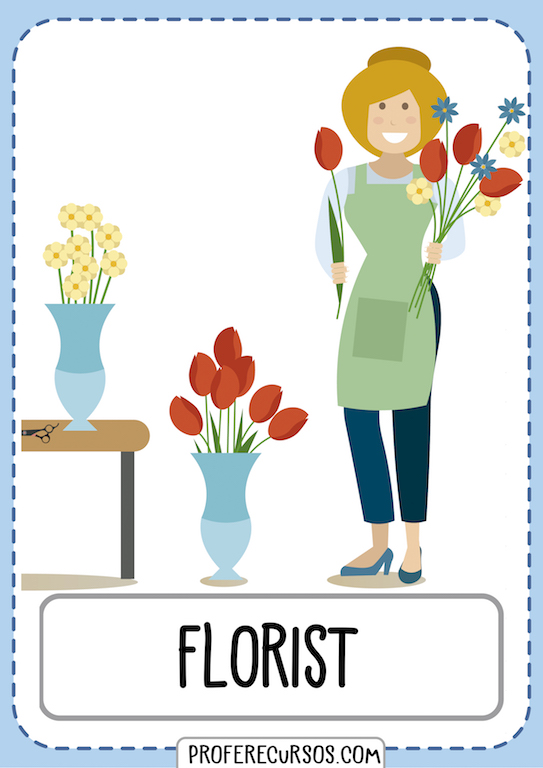 Professions Vocabulary Florist