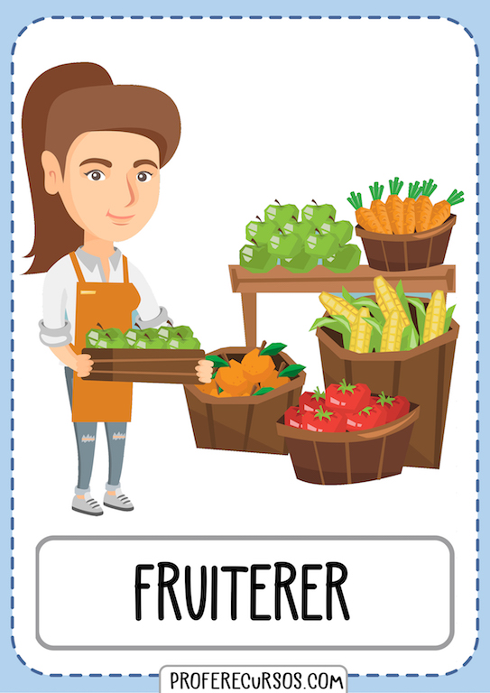 Professions Vocabulary Fruiterer