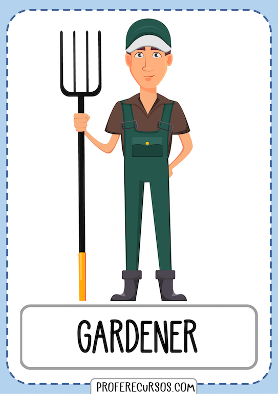 Professions Vocabulary Gardener