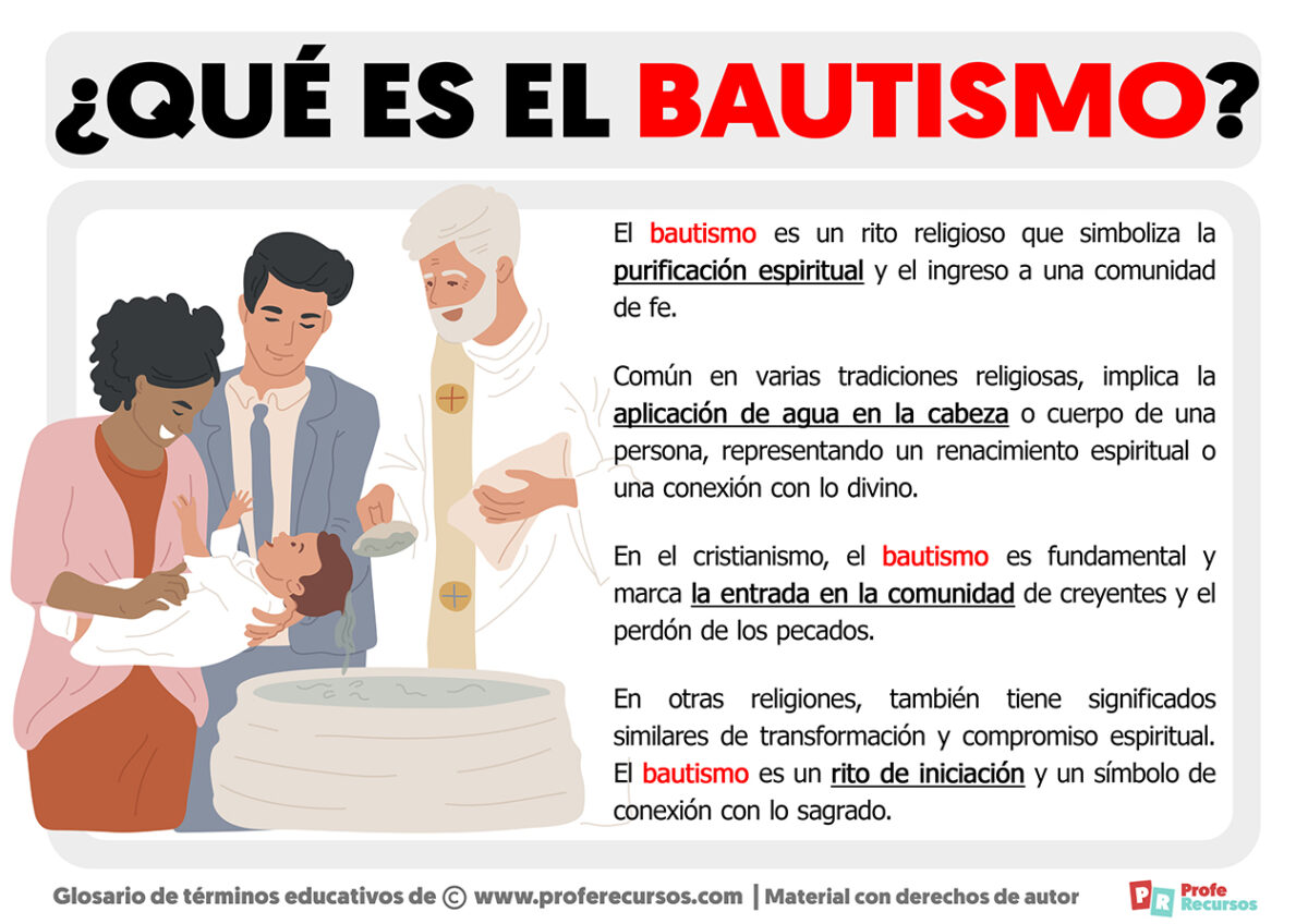 Qué es el Bautismo Definición de Bautismo