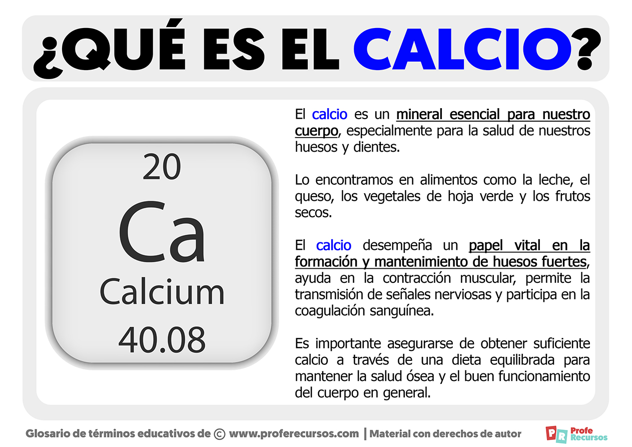 Qué Es El Calcio Definición De Calcio