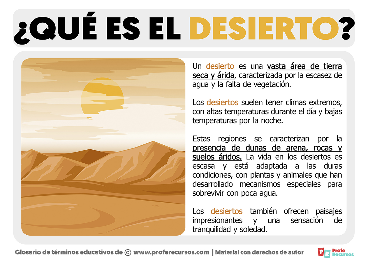 Que es el desierto