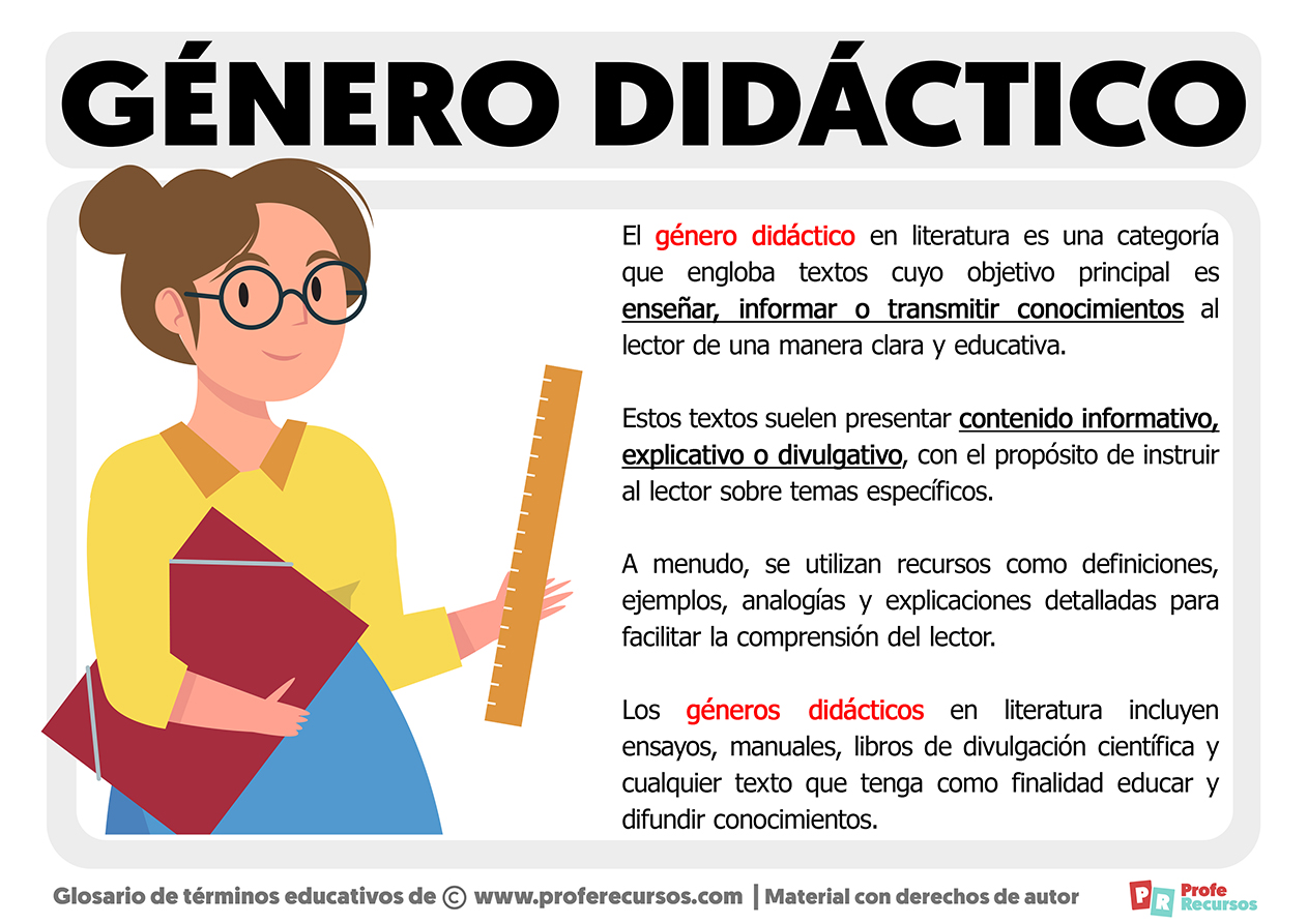 Que es el genero didactico