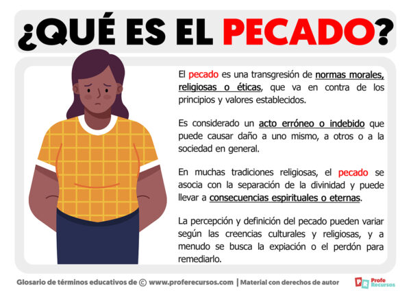 Qué es el Pecado Definición de Pecado