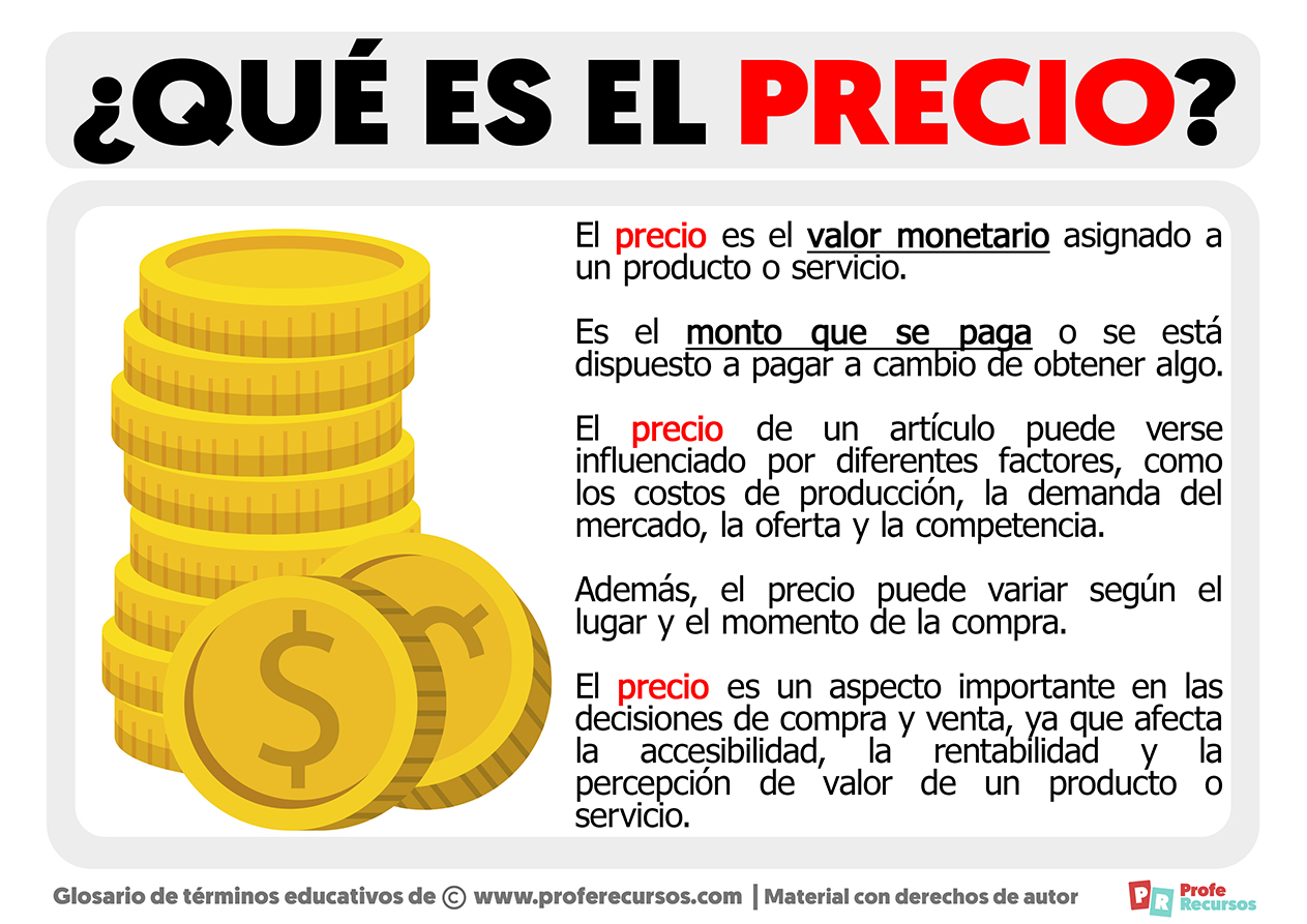 Que es el precio