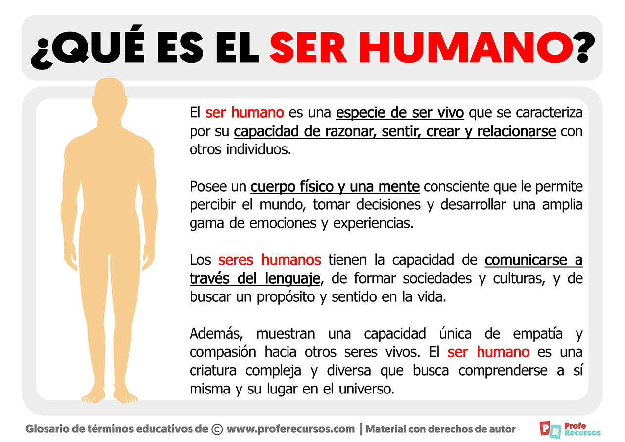 Que es el ser humano