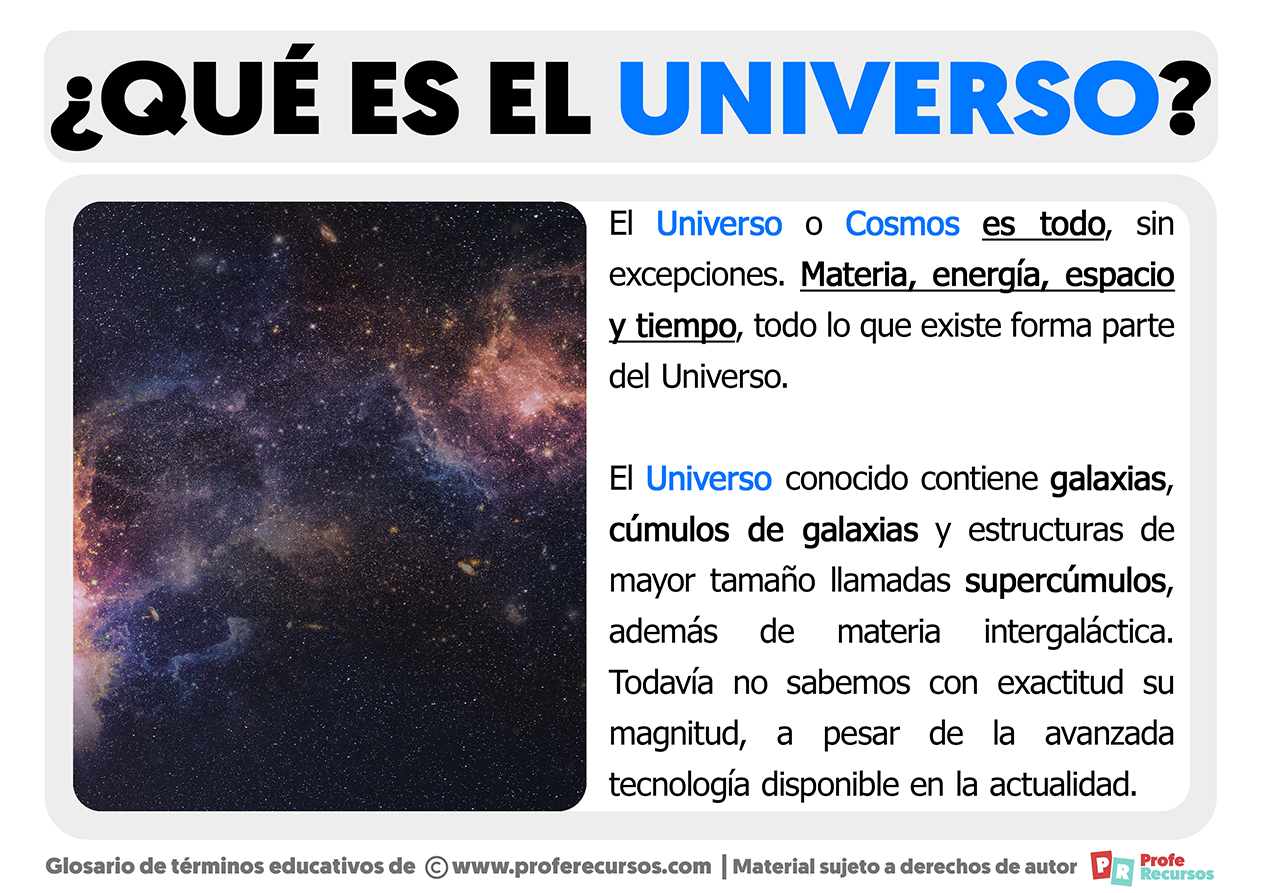 Que es el universo